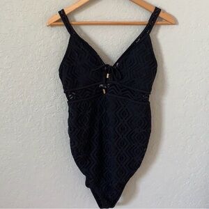 A Pea in the Pod Maternity Black Sz M Swimsuit One Piece